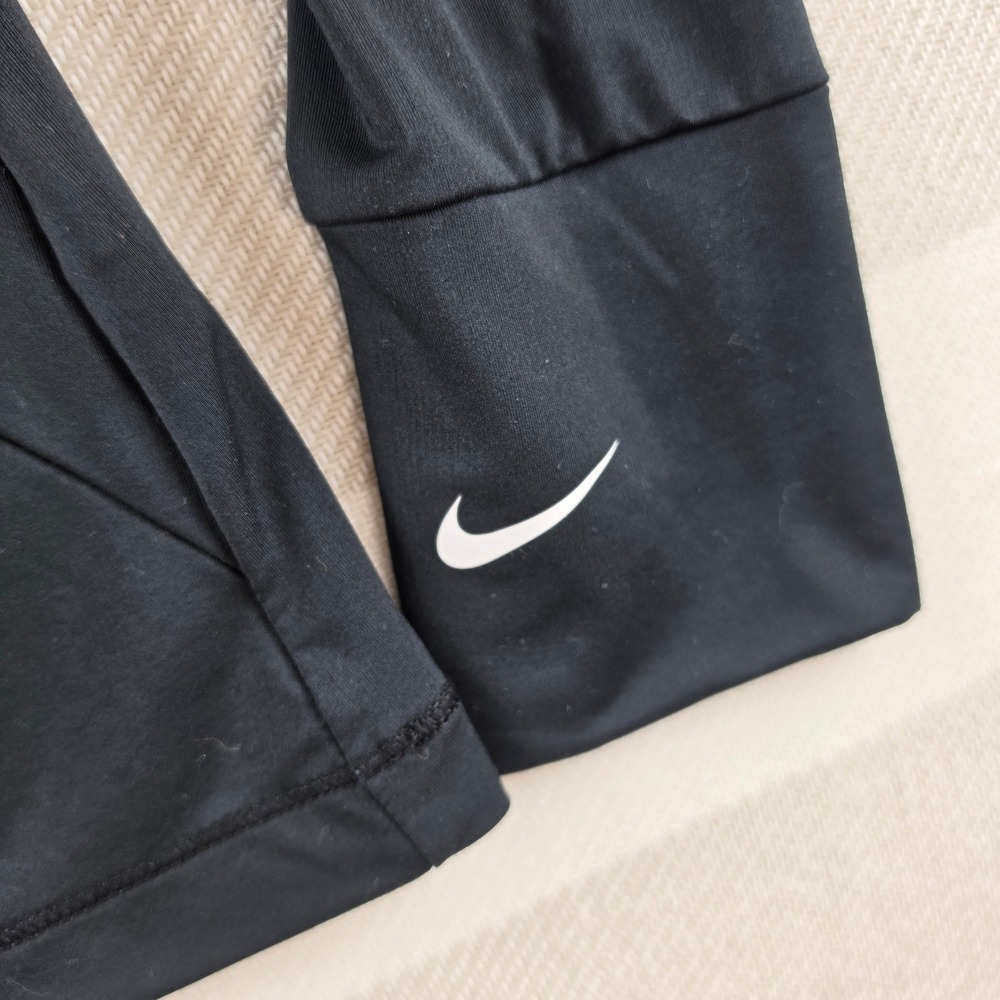 Nike Pro Dri-FIT Training Top Women Large Black Excellent Long Sleeve Thumbhole - Picture 6 of 7